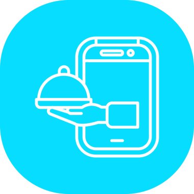 Seyyar yiyecek. Basit illüstrasyon