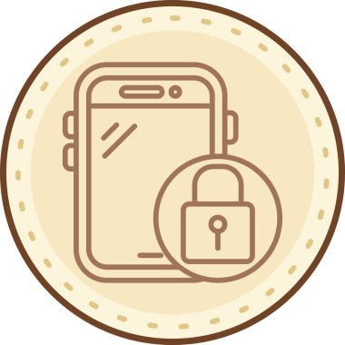 Akıllı telefon. Web simgesi basit illüstrasyon