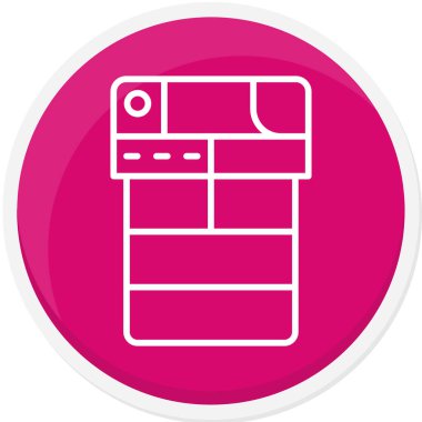 Yazıcı simgesi, vektör illüstrasyonu