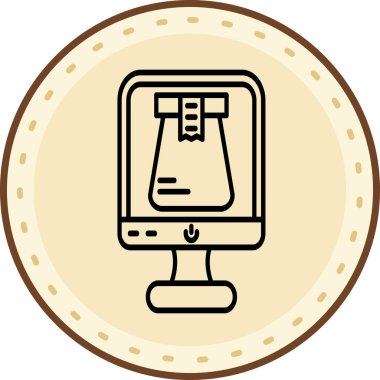 kahve makinesi ikon vektör illüstrasyonu