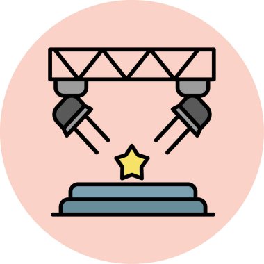 Bir yıldızın vektör illüstrasyonu