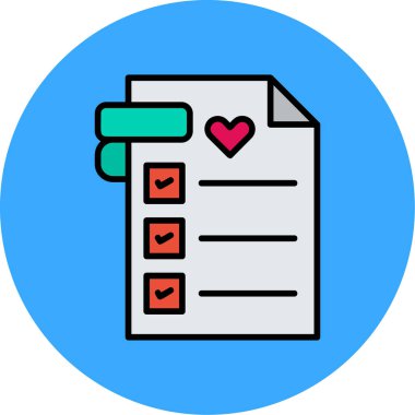 Belge. Web simgesi basit illüstrasyon