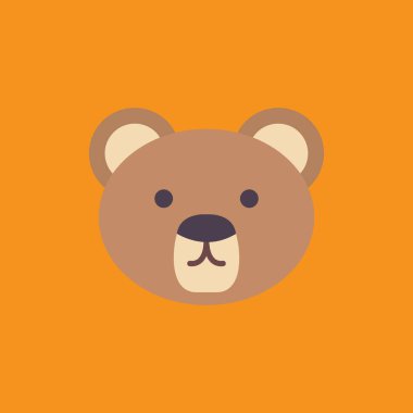 Ayı simgesi. Ayı illüstrasyonu