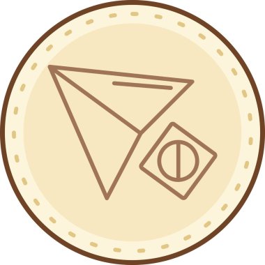 Para için. Web simgesi basit illüstrasyon