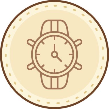 Saatin vektör illüstrasyonu