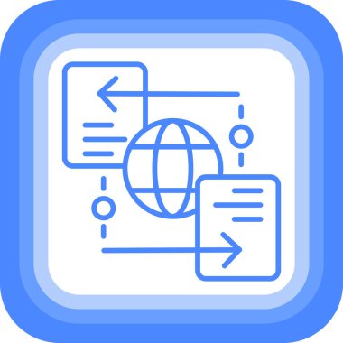 Web simgesi, vektör illüstrasyonu