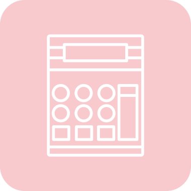 Takvim simgesinin vektör illüstrasyonu