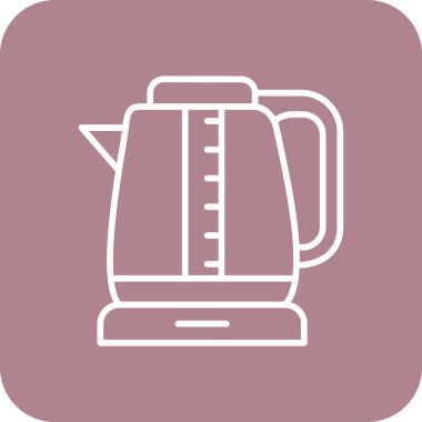 Kettle simgesi, vektör illüstrasyonu basit tasarım