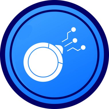 atom. Web simgesi basit illüstrasyon