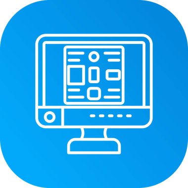 bilgisayar simgesi vektör illüstrasyonu