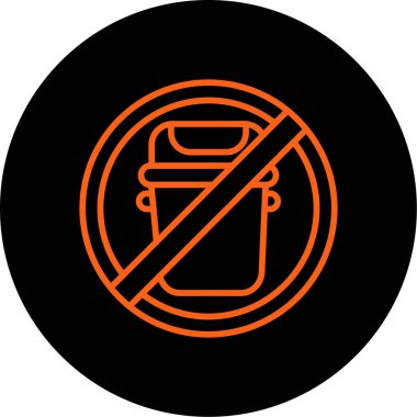 Dumanlı ikon vektör illüstrasyonu yok