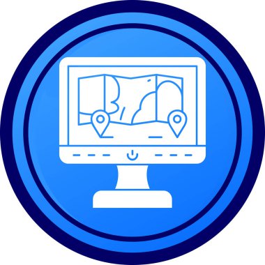 seo modern simgesinin vektör illüstrasyonu