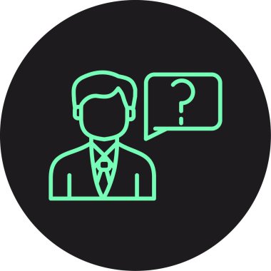 soru ve cevaplar, vektör simgesi