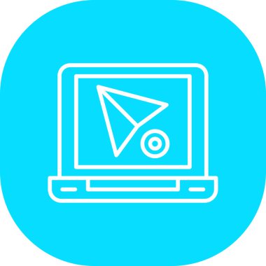 vektör lcd simgesi illüstrasyonu