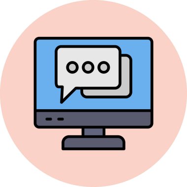 Dizüstü bilgisayar simgesi vektör çizimi