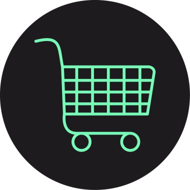 Alışveriş sepeti simgesini, basit tarzı