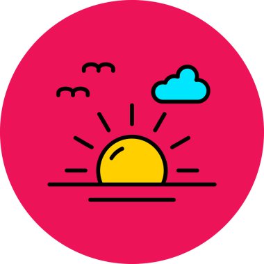 hava simgesi, vektör illüstrasyonu basit tasarım