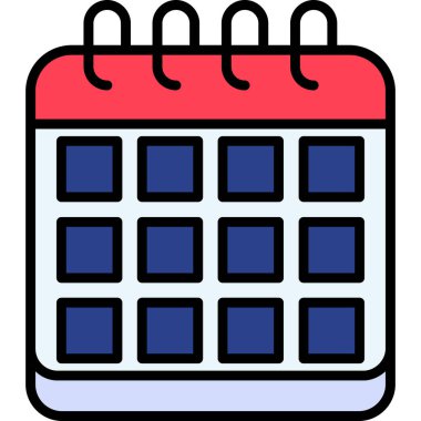 Takvim. Web simgesi basit illüstrasyon