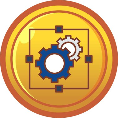 Bitcoin simgesi vektör illüstrasyonu