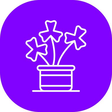 Bir çiçeğin vektör illüstrasyonu