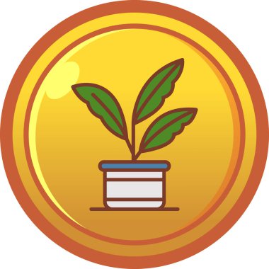 Çiçek. Web simgesi basit illüstrasyon