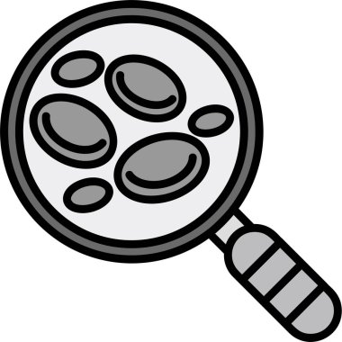 büyütme cam simgesi, beyaz arkaplanda basit siyah tasarım çizimi