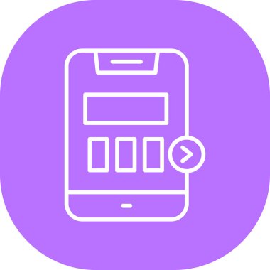 akıllı telefon simgesi, illüstrasyon, beyaz arkaplan üzerindeki vektör