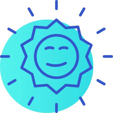 Güneş. Web simgesi basit illüstrasyon