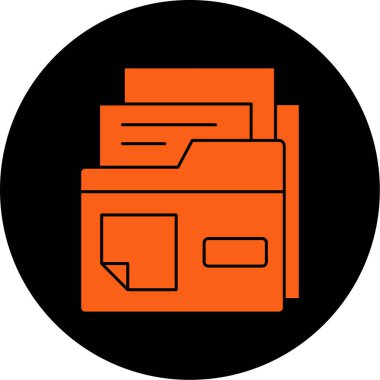 Dosya. Web simgesi basit illüstrasyon