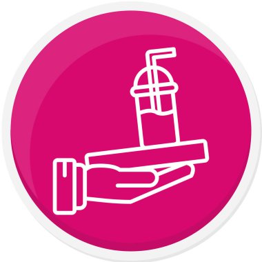 Su. Web simgesi basit illüstrasyon