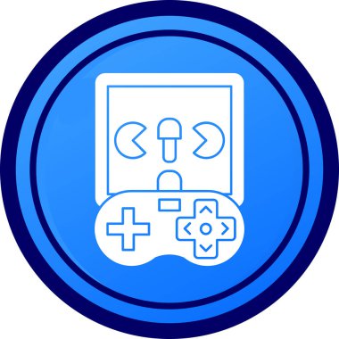 oyun konsolu simgesi, basit resimleme