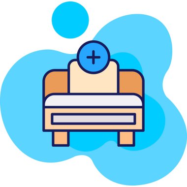 Yatak mobilyası ikonu - ev kategorisi