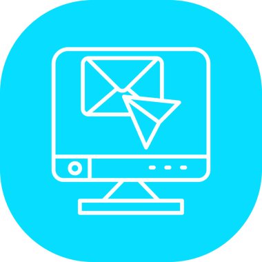 E- posta simgesi, vektör illüstrasyon tasarımı