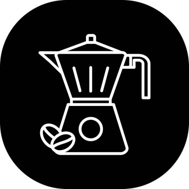 kahve fincanı simgesi, vektör illüstrasyonu