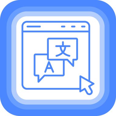 Sohbet simgesi, vektör çizimi