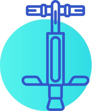 Mavi çizgi ortaçağ kılıç ikonu beyaz arka planda izole edilmiş. Ortaçağ silahı. vektör.