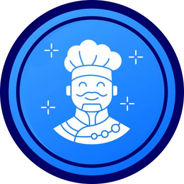 Şef simge vektör illüstrasyonu