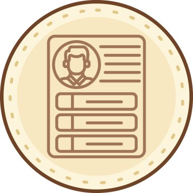 Rozet simgesi, vektör illüstrasyonu