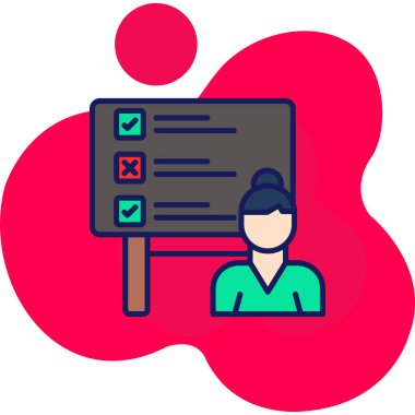 çalışan simgesi, vektör illüstrasyonu basit tasarım