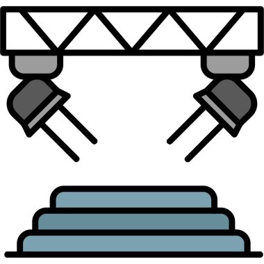 Köprü simgesi vektör illüstrasyonu