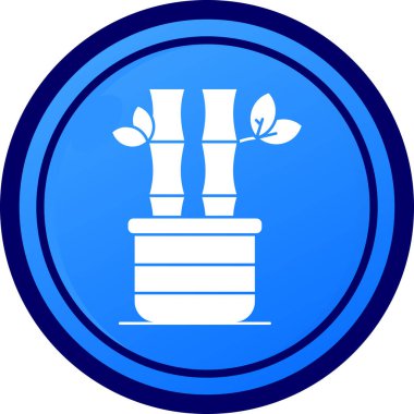 Bir bitki simgesinin vektör illüstrasyonu