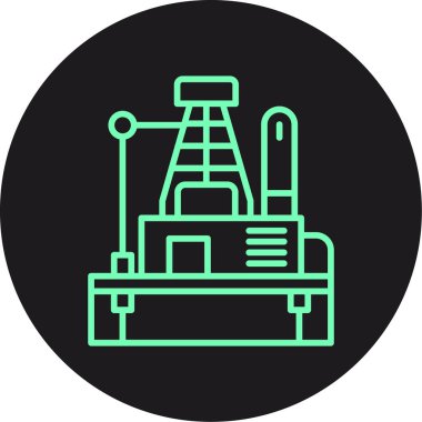 Modern yapı simgesinin vektör illüstrasyonu