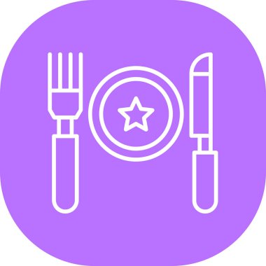 yiyecek ikonu vektör illüstrasyonu