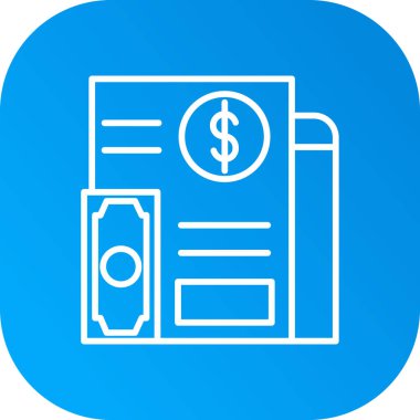 maaş simgesi, vektör illüstrasyonu basit tasarım