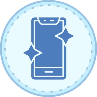 akıllı telefon simgesi, vektör illüstrasyonu basit tasarım