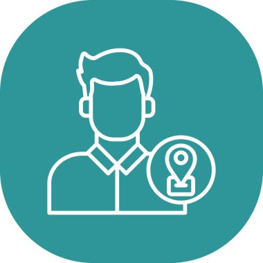 konum simgesi, vektör illüstrasyonu basit tasarım