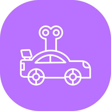 araba simgesi vektör illüstrasyonu