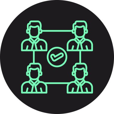 Müşteri simgesi, vektör illüstrasyonu