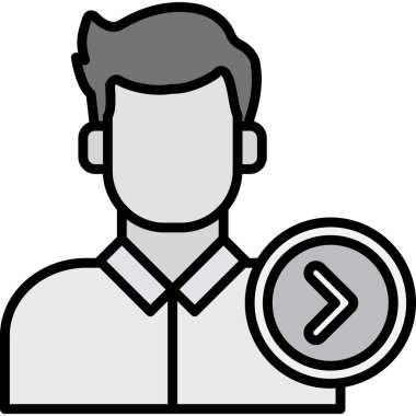 avatar insan kişisi simgesi ana hatlar biçiminde