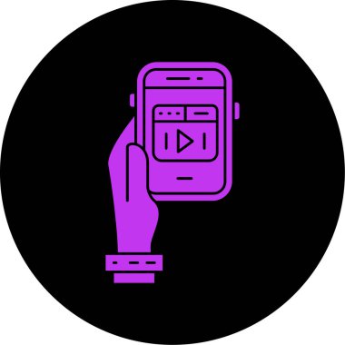 Vektör Mobil simge illüstrasyonu